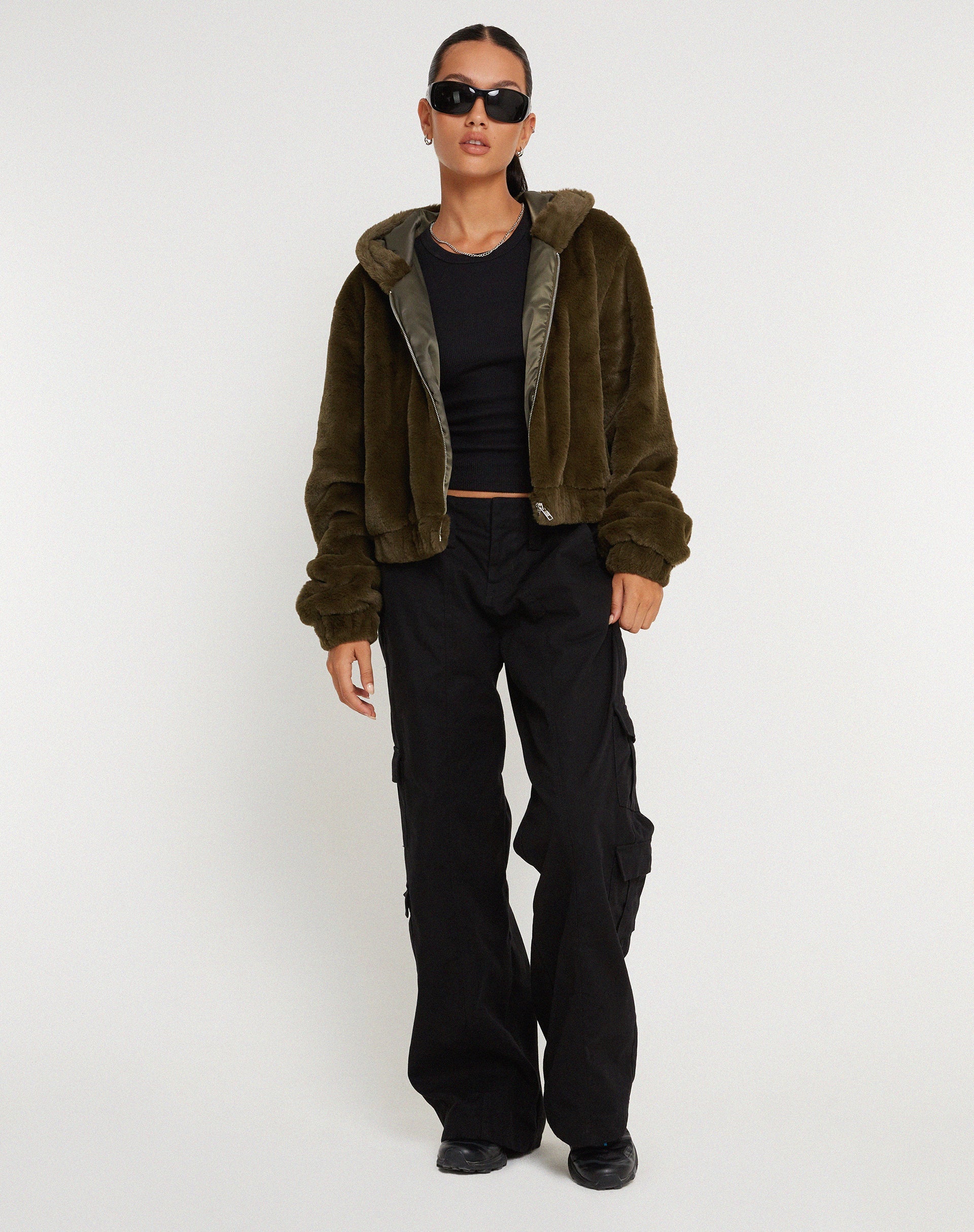 Imagen de Banowa Zip Up Jacket in Olive