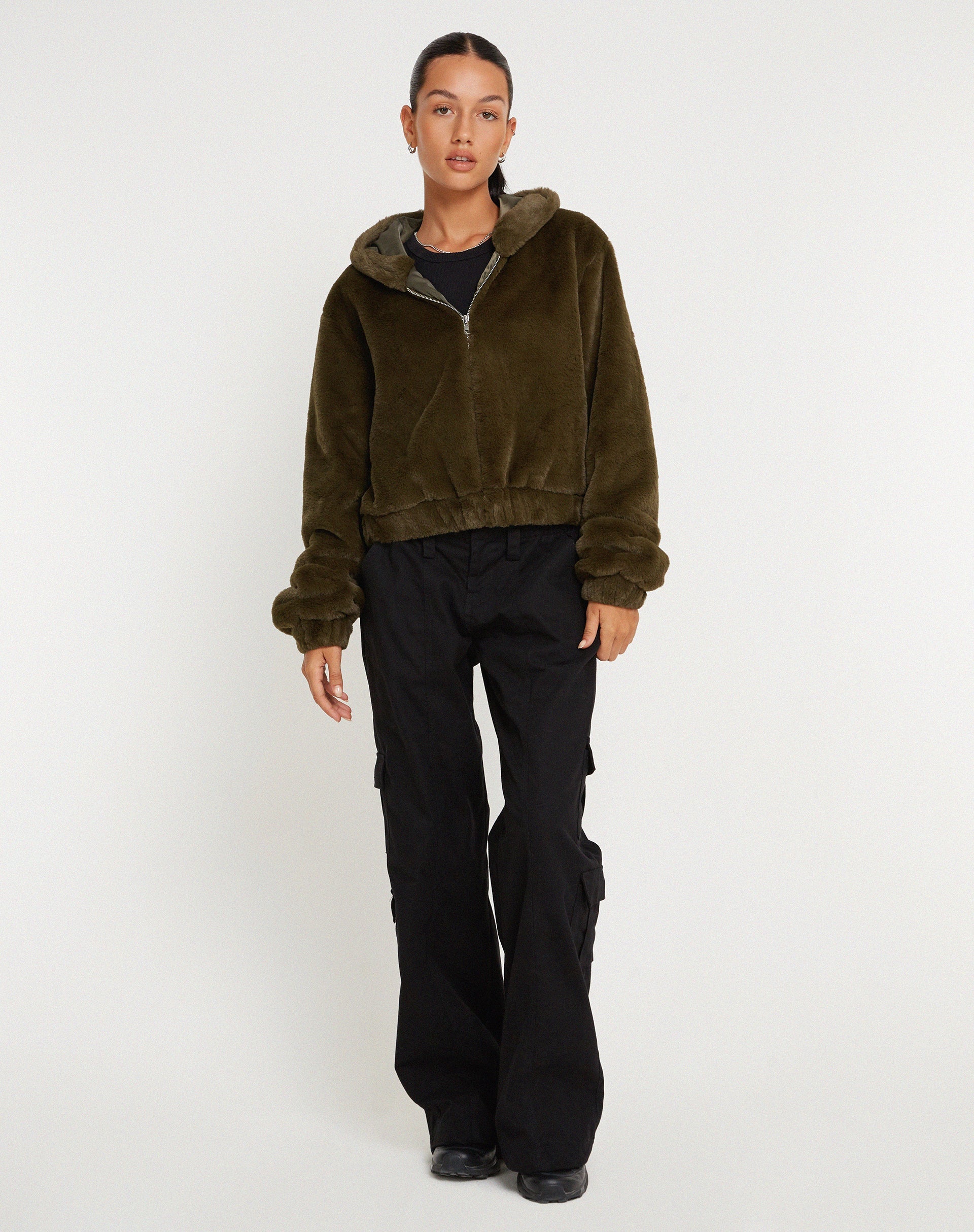 Imagen de Banowa Zip Up Jacket in Olive