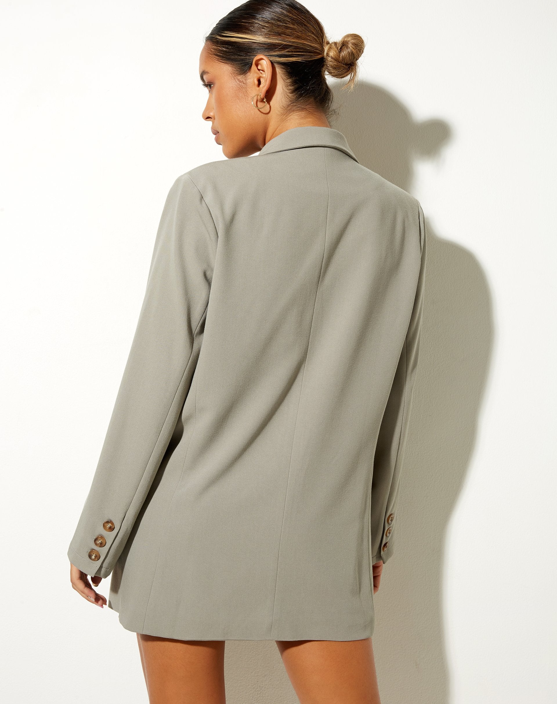 Imagen de Meva Blazer Dress in Green Beige