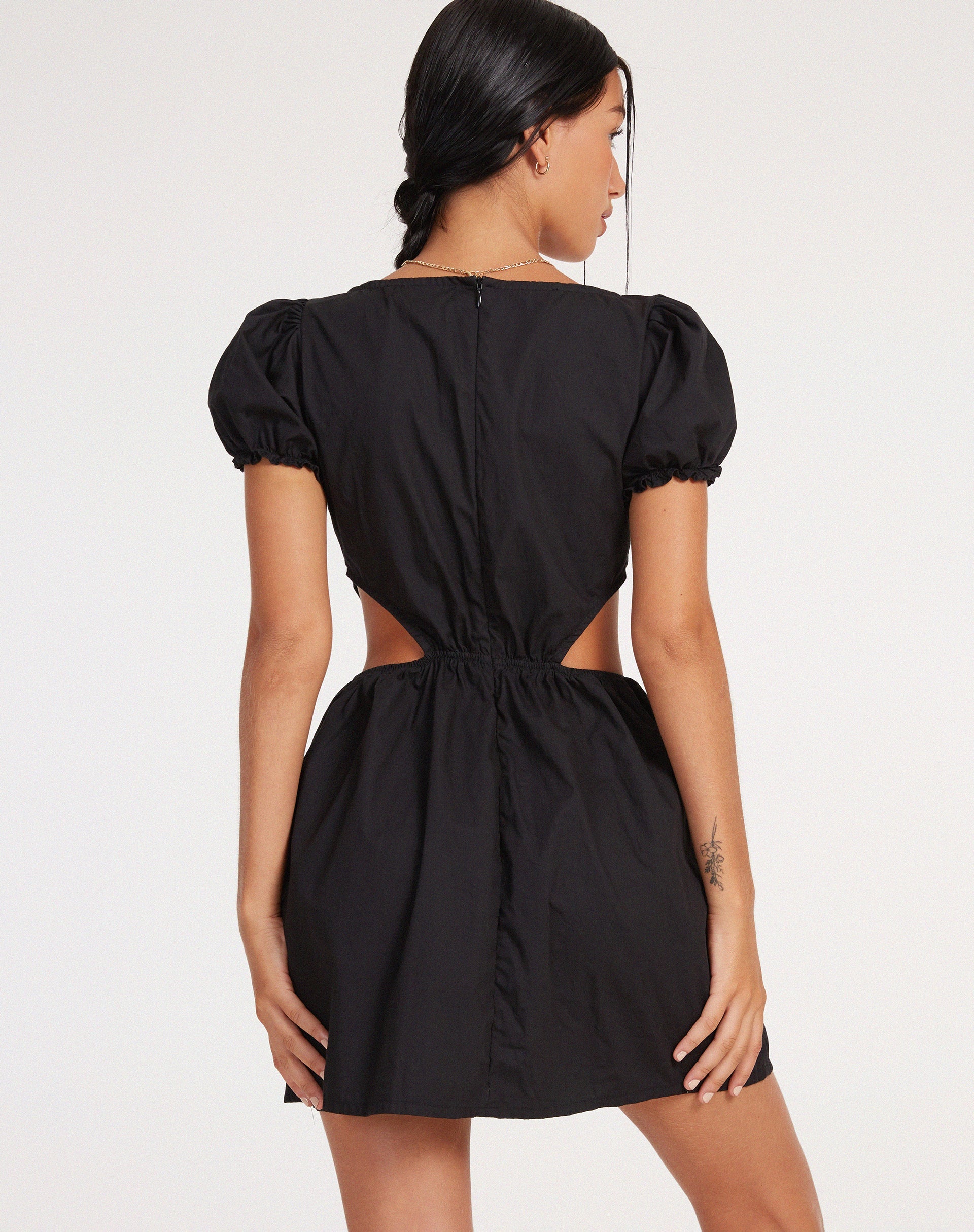 imagen de Brynlie Mini Dress in Poplin Black