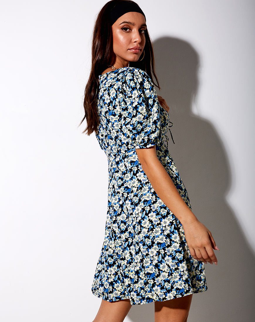 Minivestido Carie en azul aster