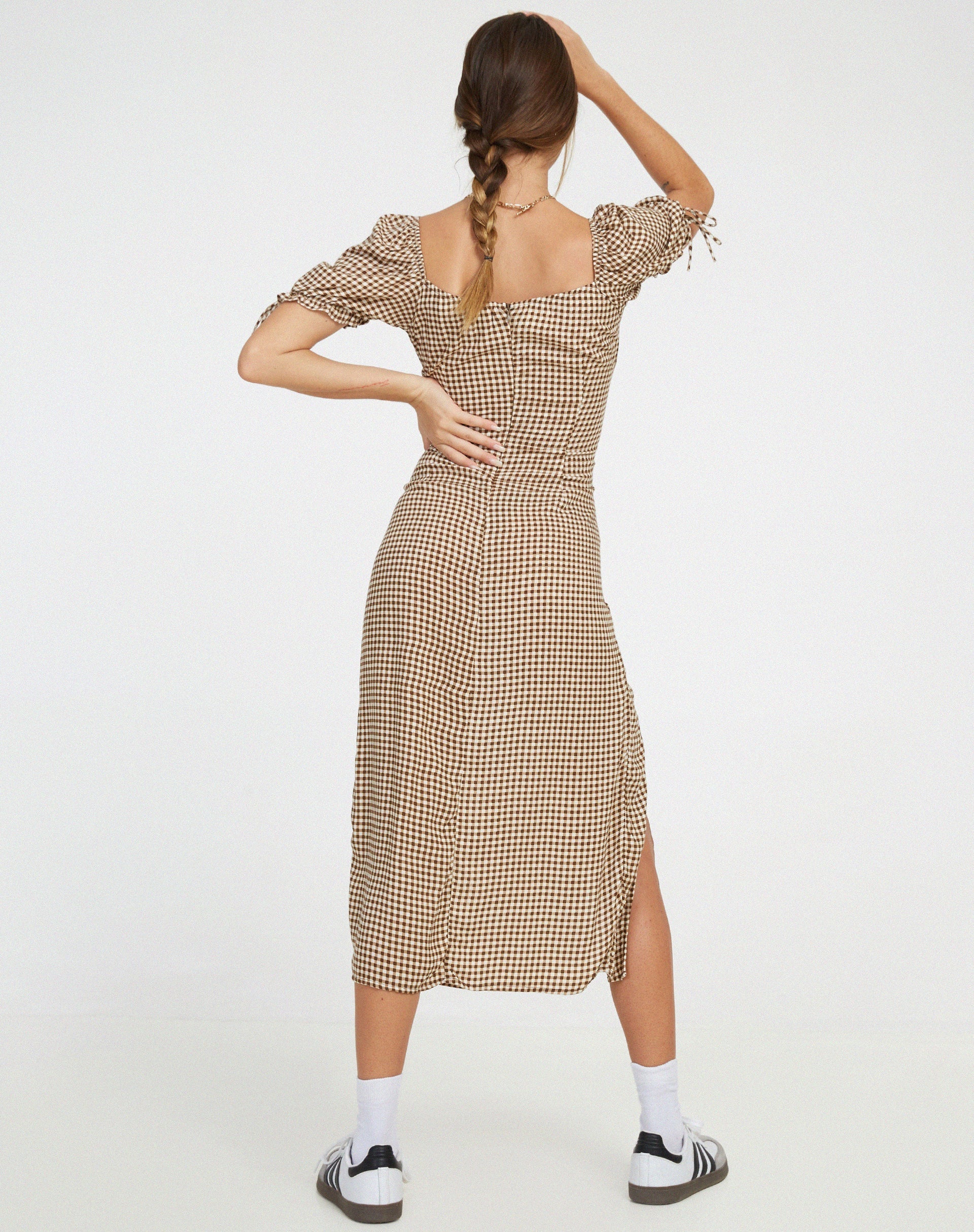 Imagen de Cello Vestido Midi en Mini Gingham