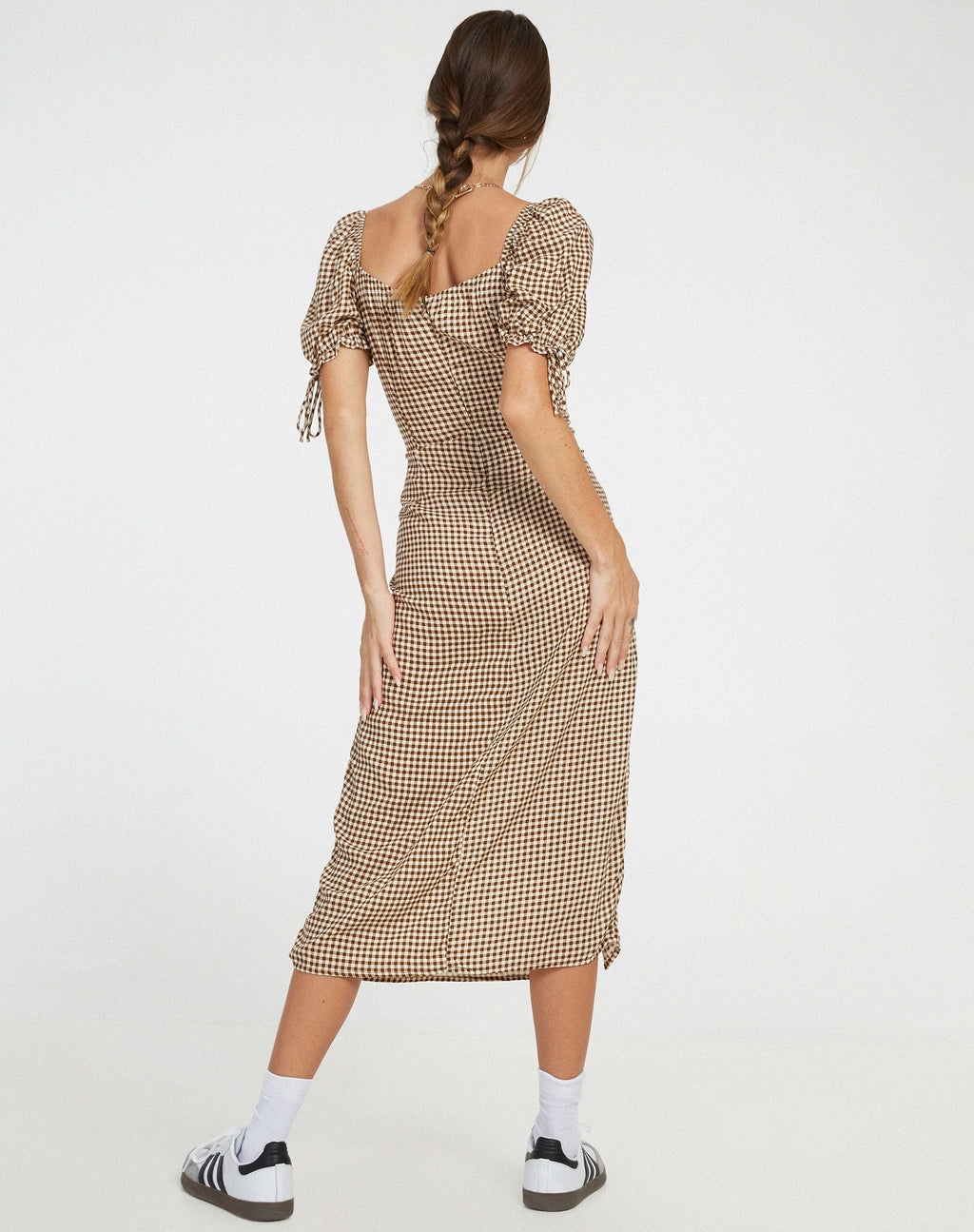 Vestido Cello Midi en Mini Gingham
