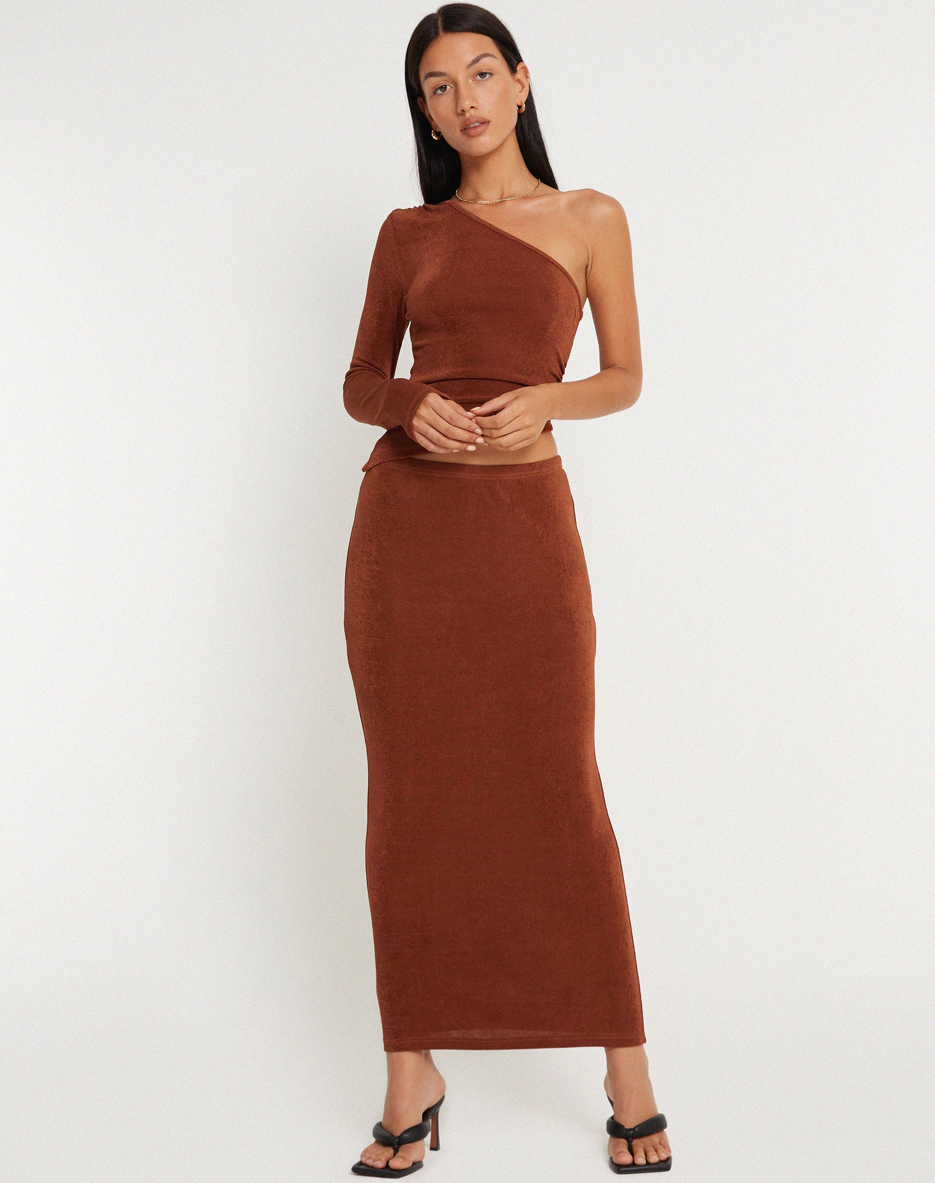 imagen de Tulus Maxi Skirt en Coffee Bean