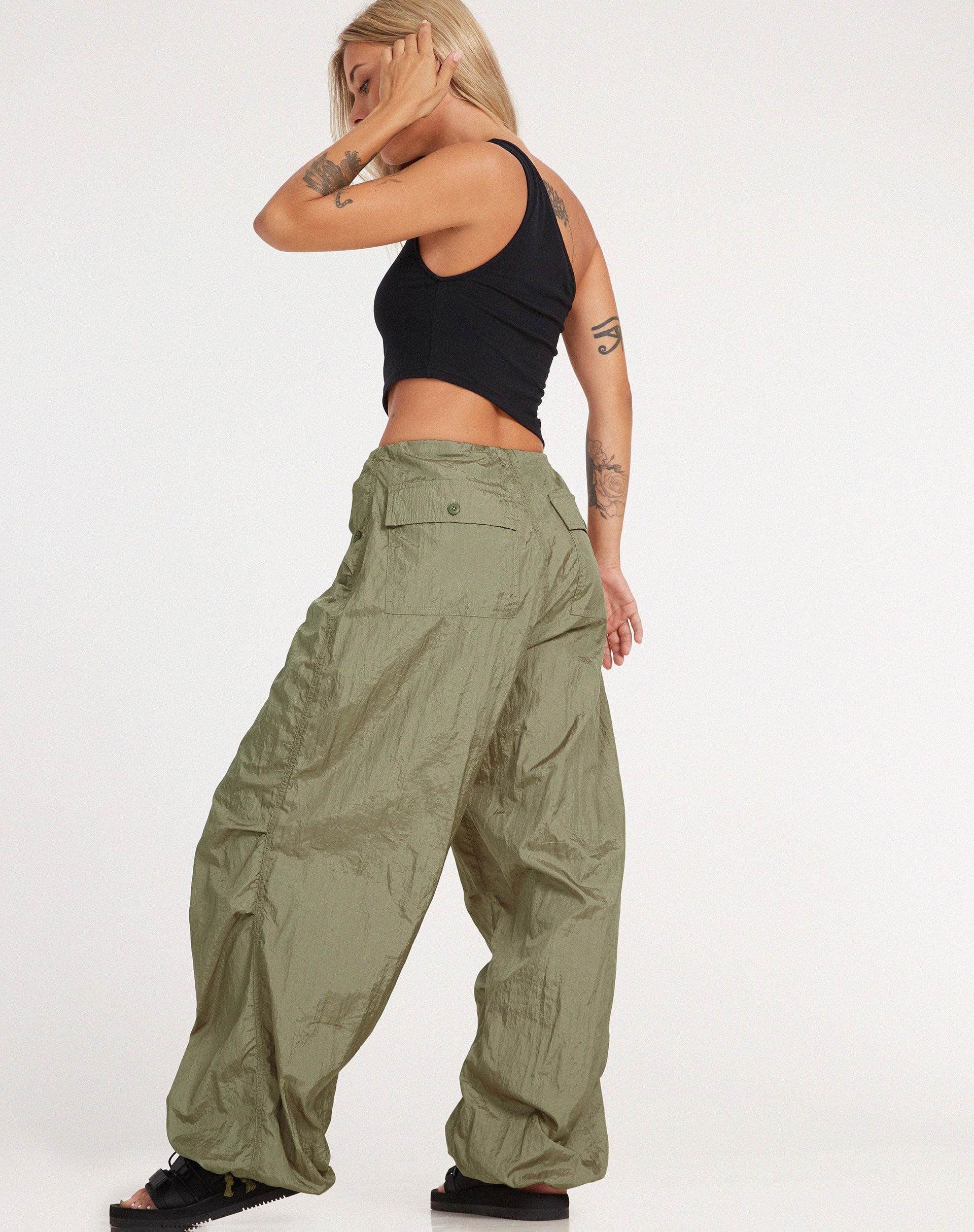 imagen de Chute Trouser en Parachute Silver Green