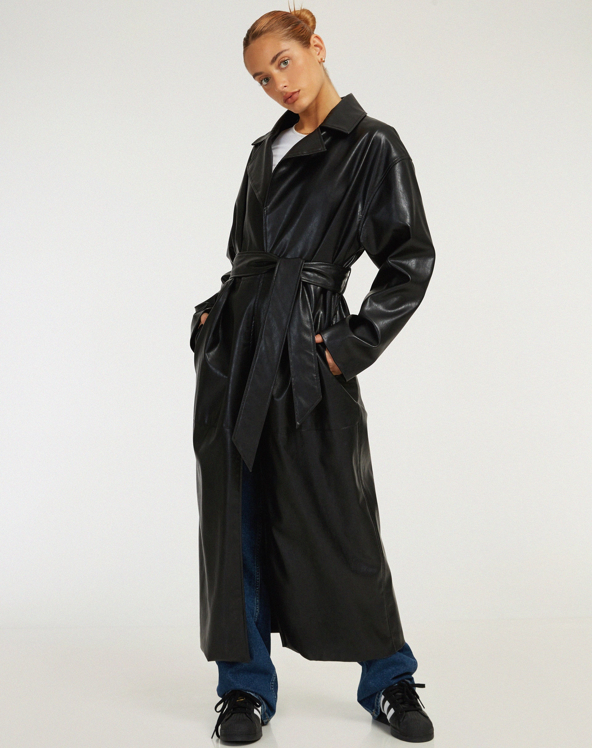 imagen de Ejo Trench Coat en PU Negro