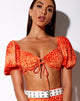 Imagen de Chelin Crop Top en degradado Chita Mandarina