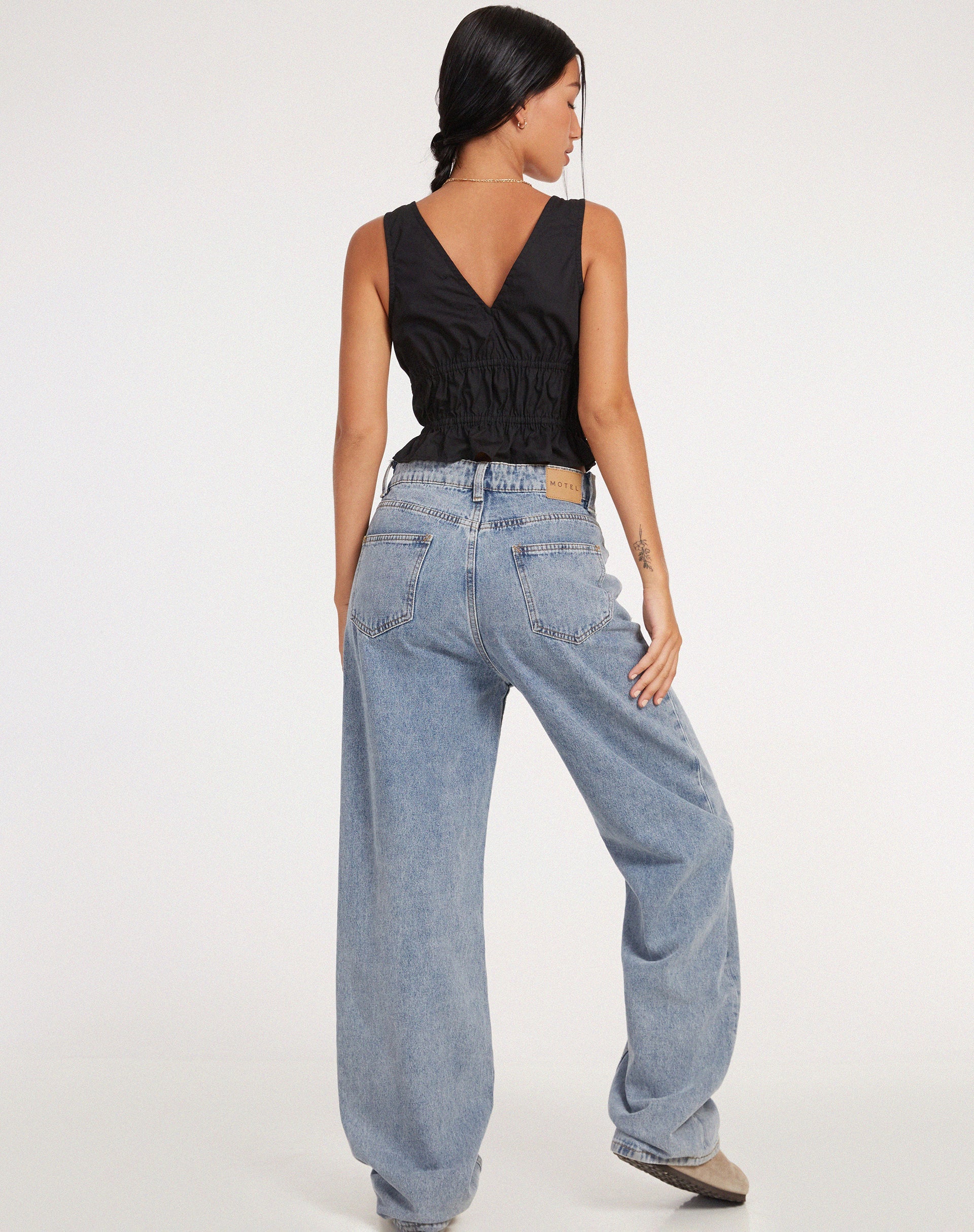 imagen de Kayson Crop Top en popelín negro