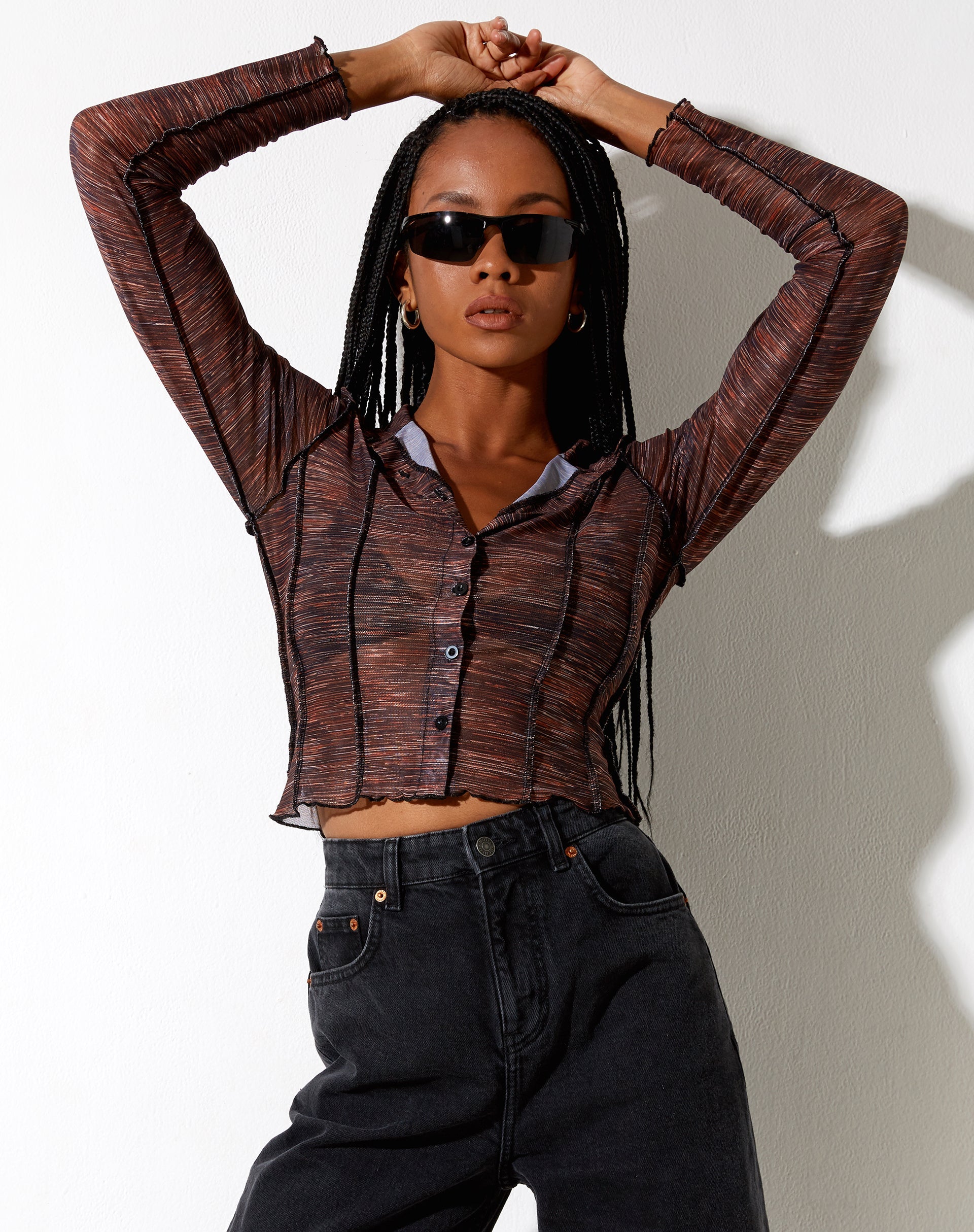 Imagen de la camisa Keera en Summer Rays Marrón