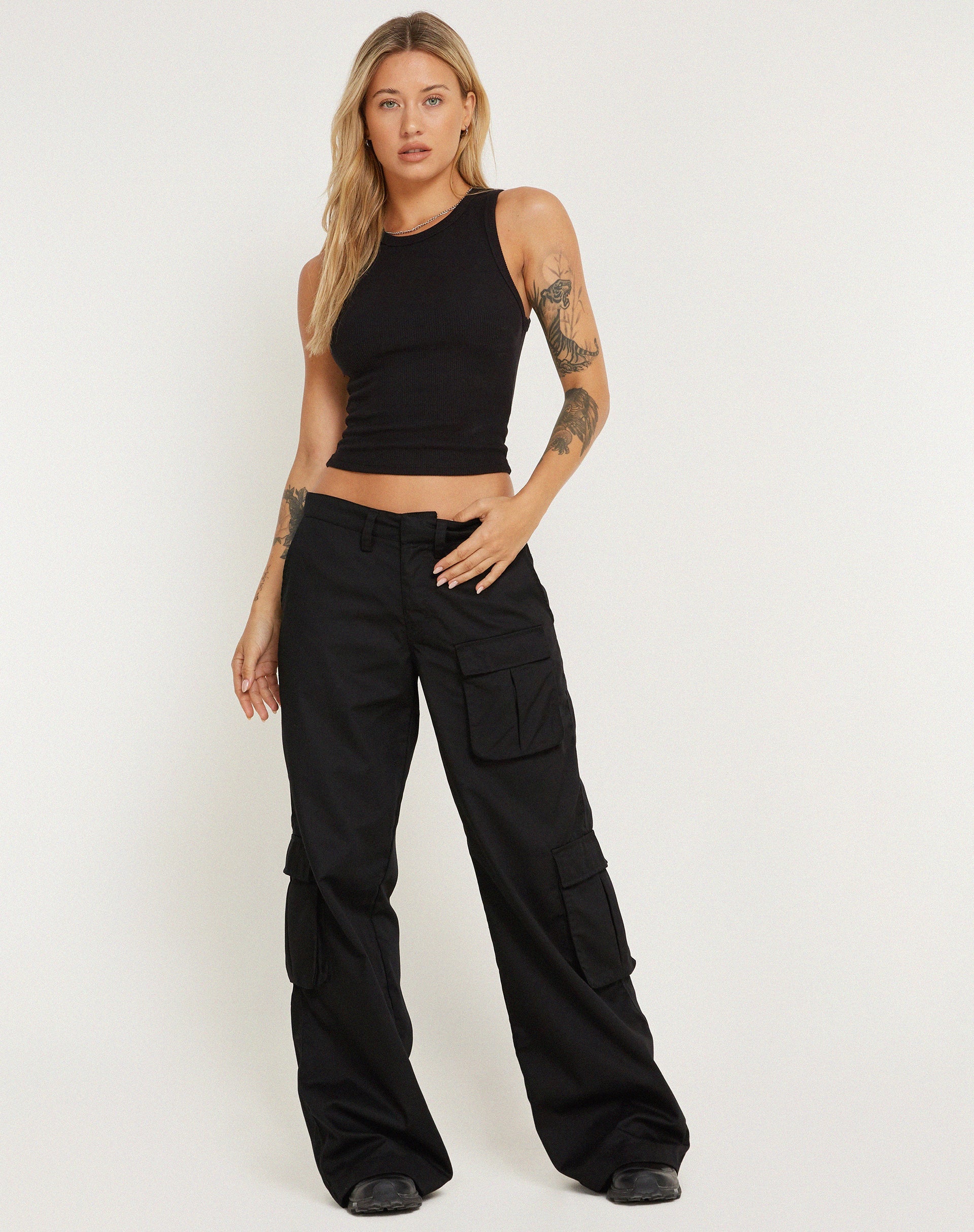 imagen de Lovis Cargo Trouser en negro