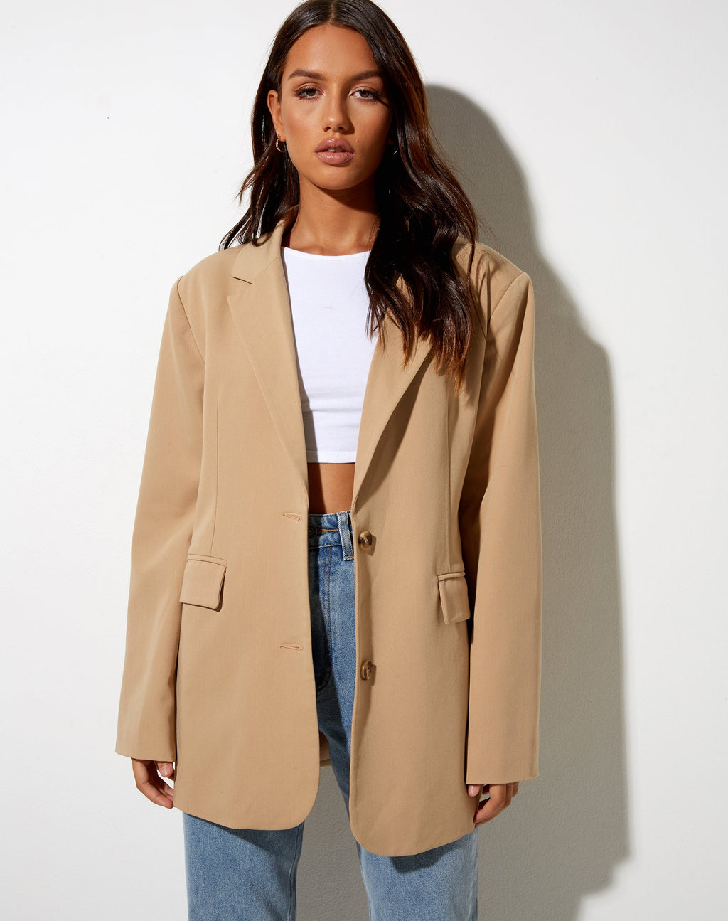 Blazer Maiwa en almendra