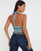 imagen de Naoki Crop Top en Colourpop Check Verde y Azul