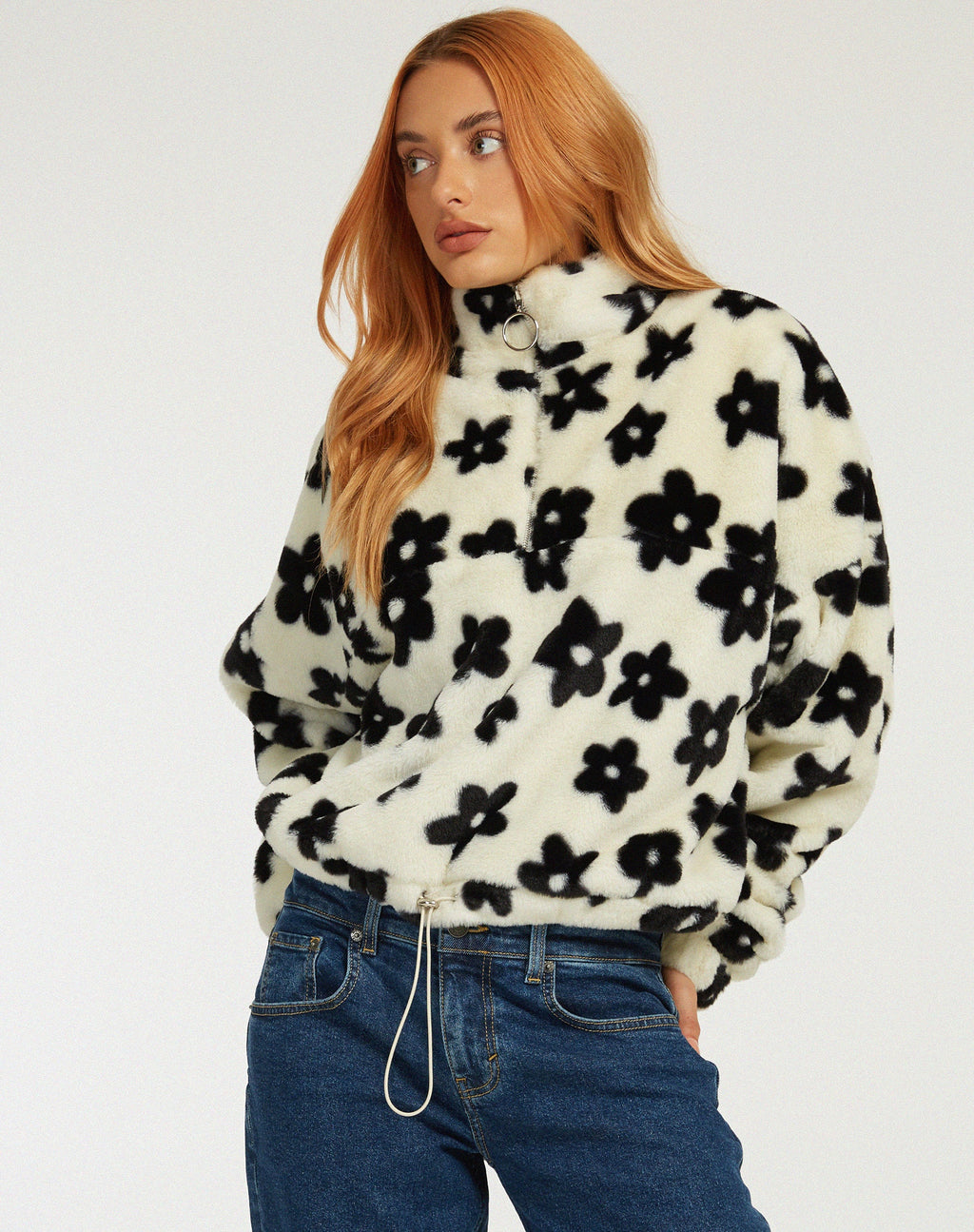 Chaqueta Nero en blanco margarita y negro
