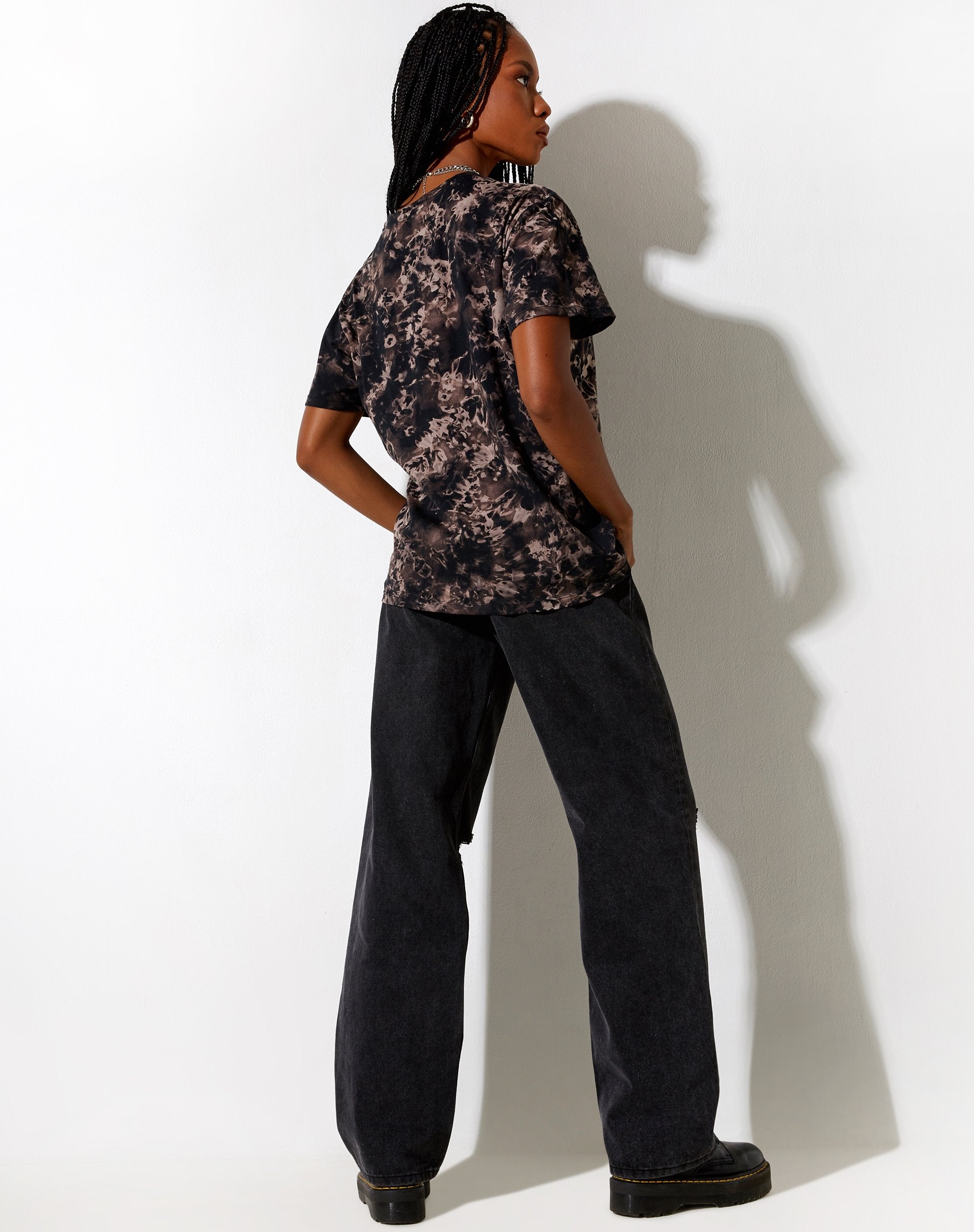 Imagen de Oversize Basic Tee en Oil Smoke