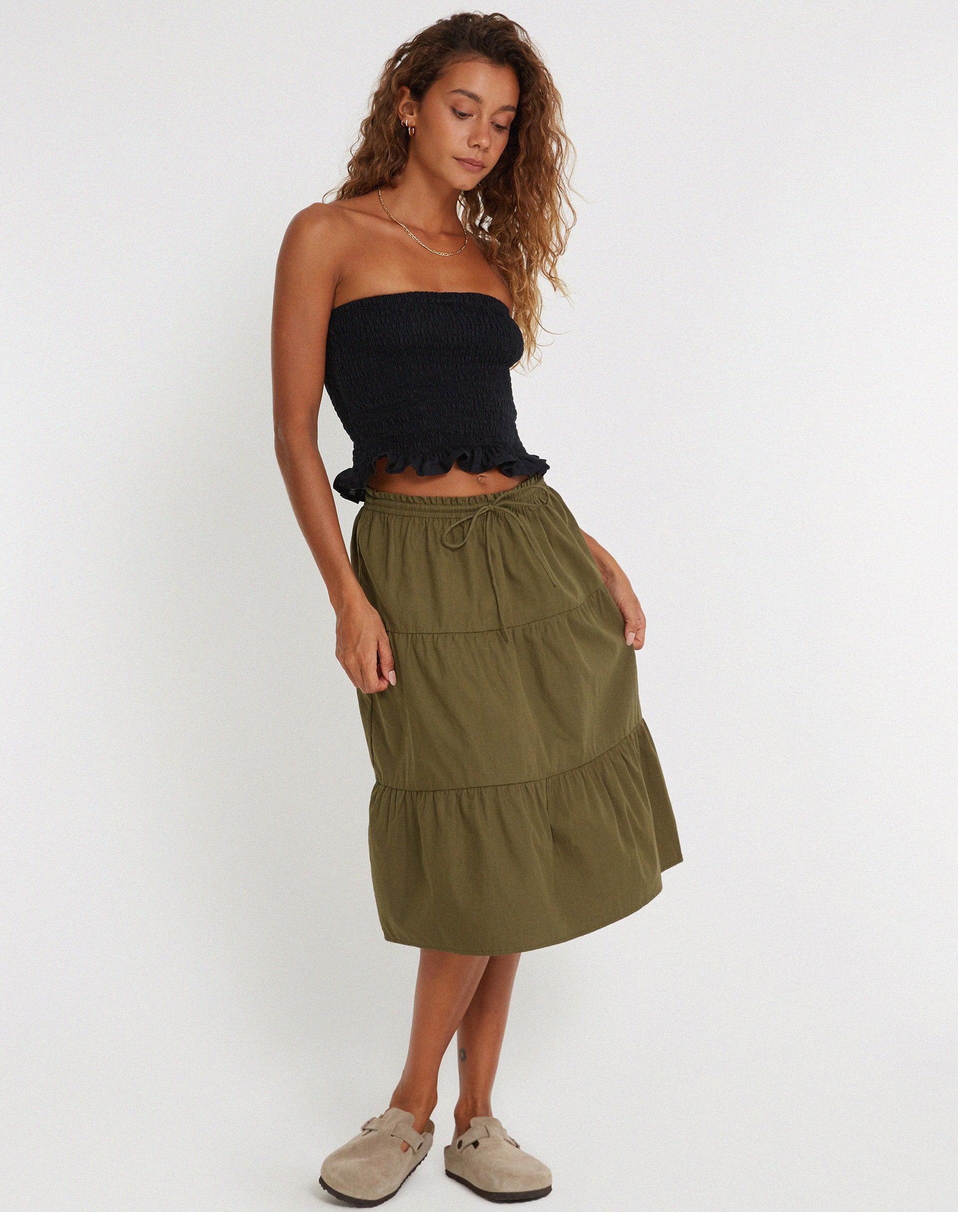 imagen de Reef Midi Skirt en Loden Green