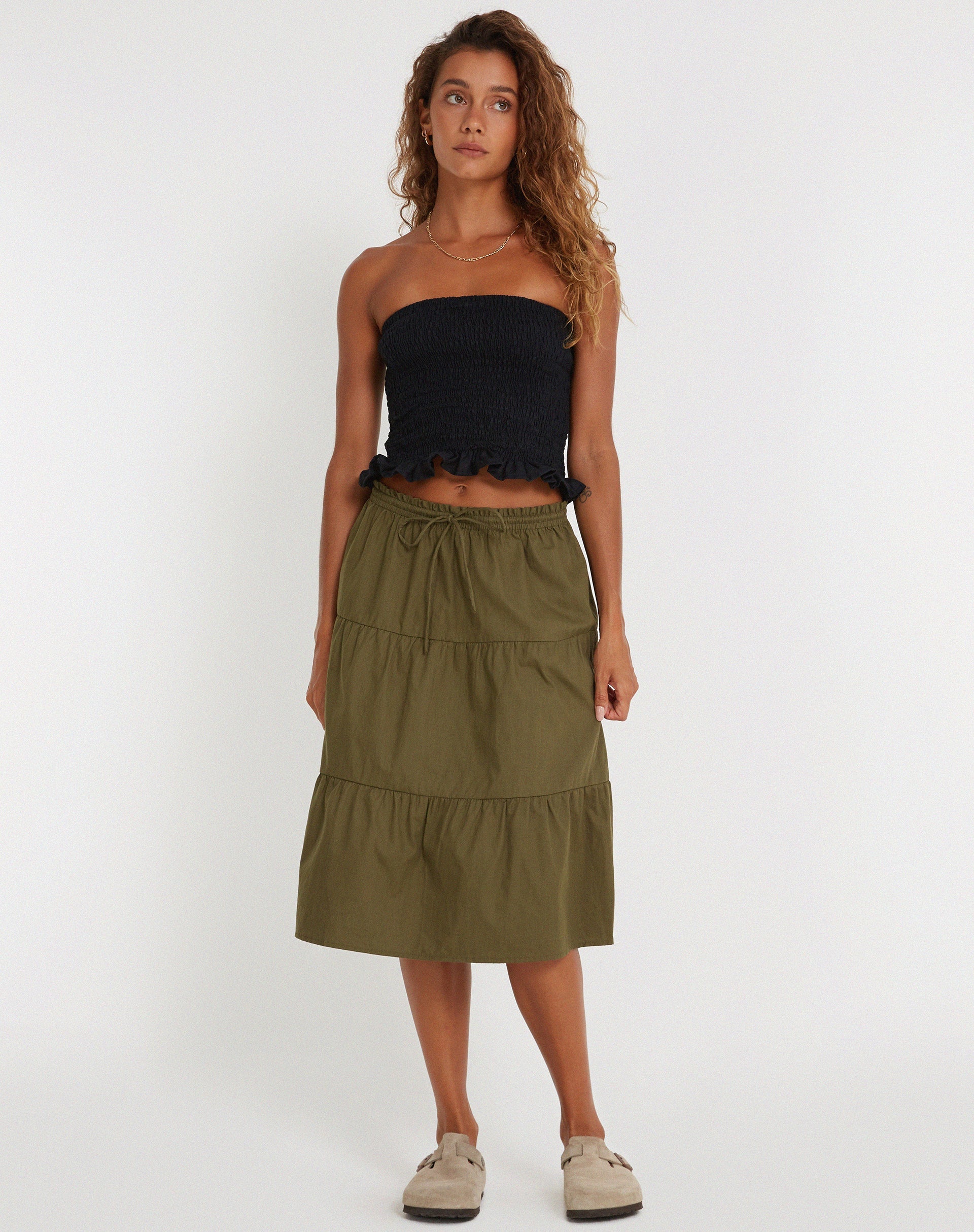 imagen de Reef Midi Skirt en Loden Green