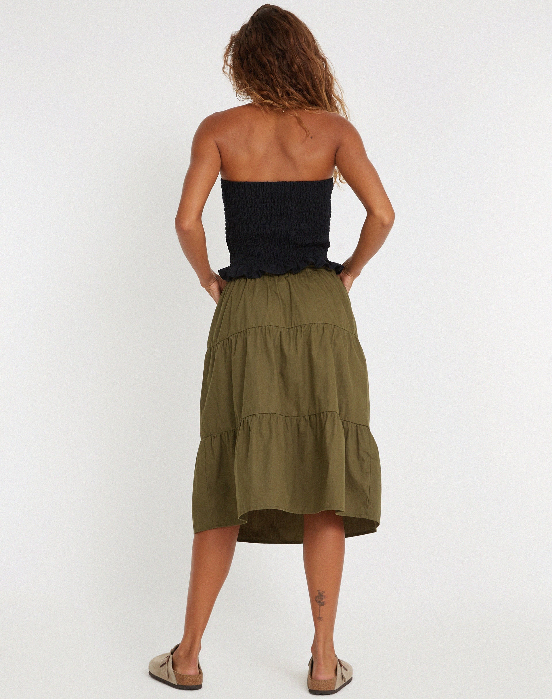 imagen de Reef Midi Skirt en Loden Green