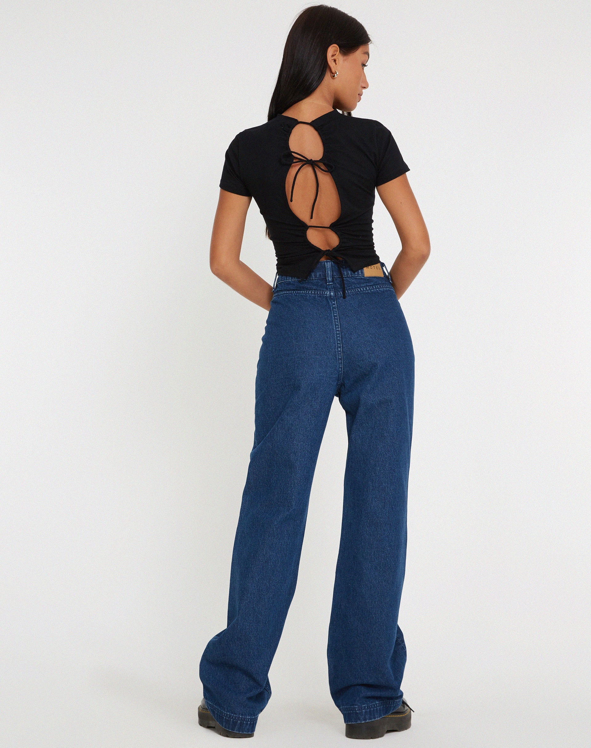Imagen de Retro Pocket Flare Jeans in 90's Indigo