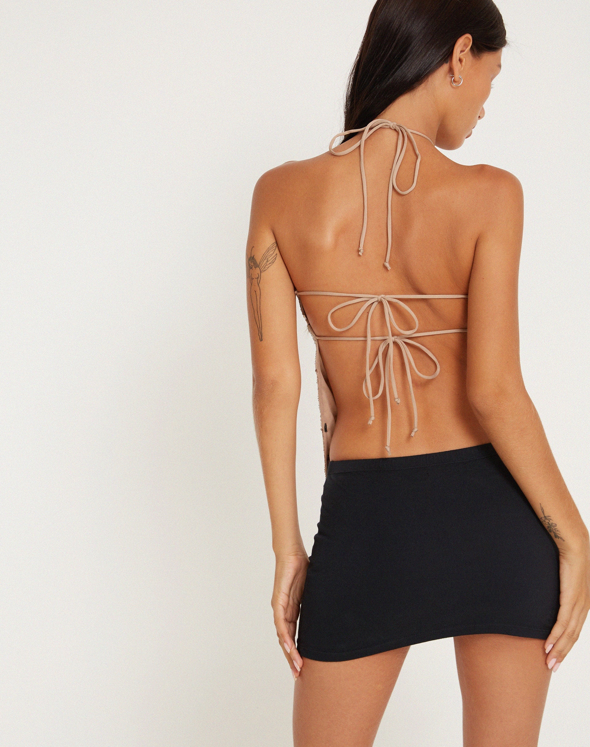imagen de Runi Butterfly Top en Sequin Light Bronze
