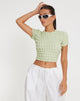 imagen de Shrunken Top en Big Bubble Jersey Pastel Lime