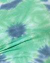 Tie Dye Flor Verde Azul