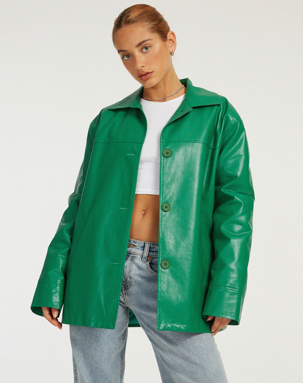 Chaqueta Walta en Pu Verde Kelly