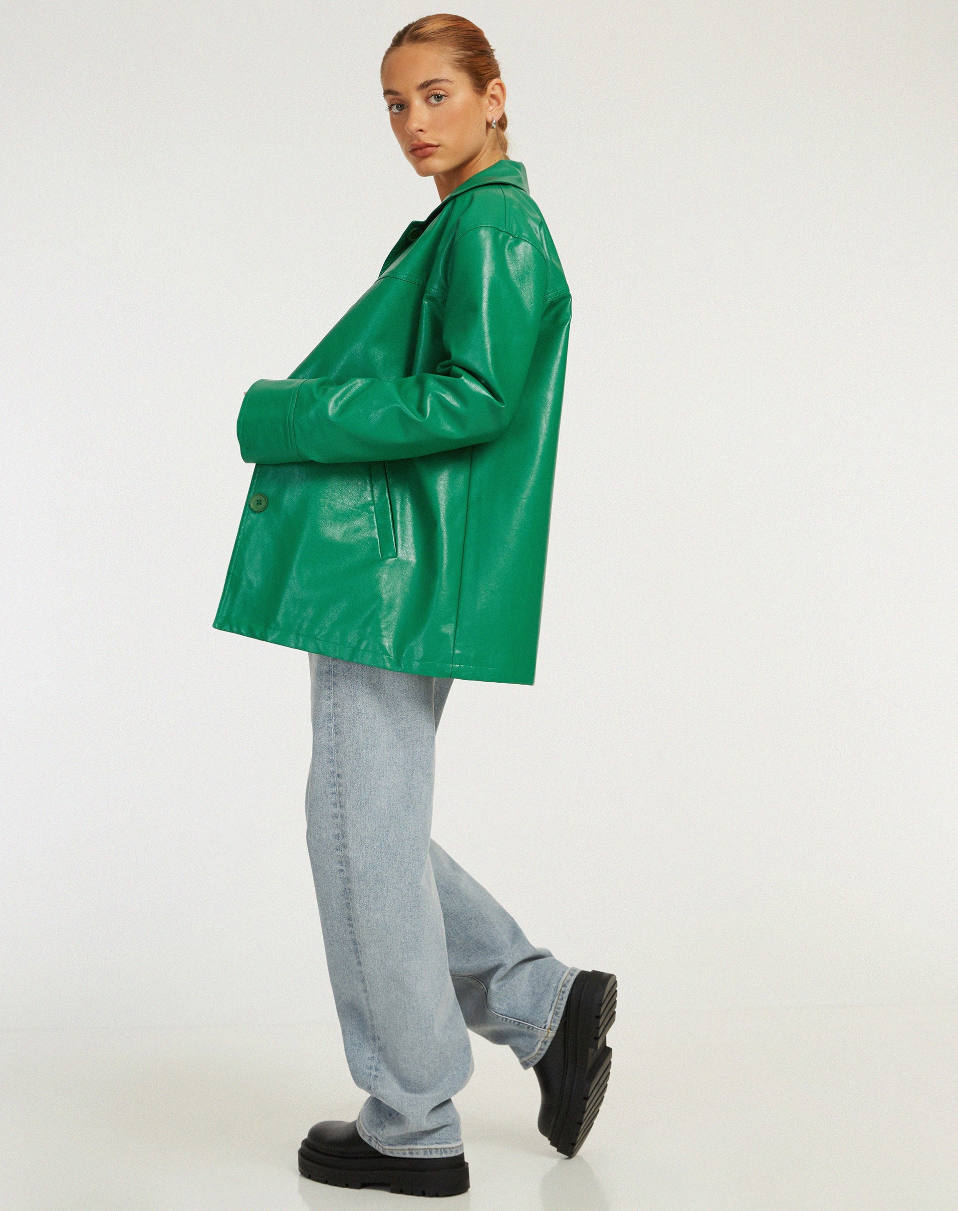 Chaqueta Walta en Pu Verde Kelly