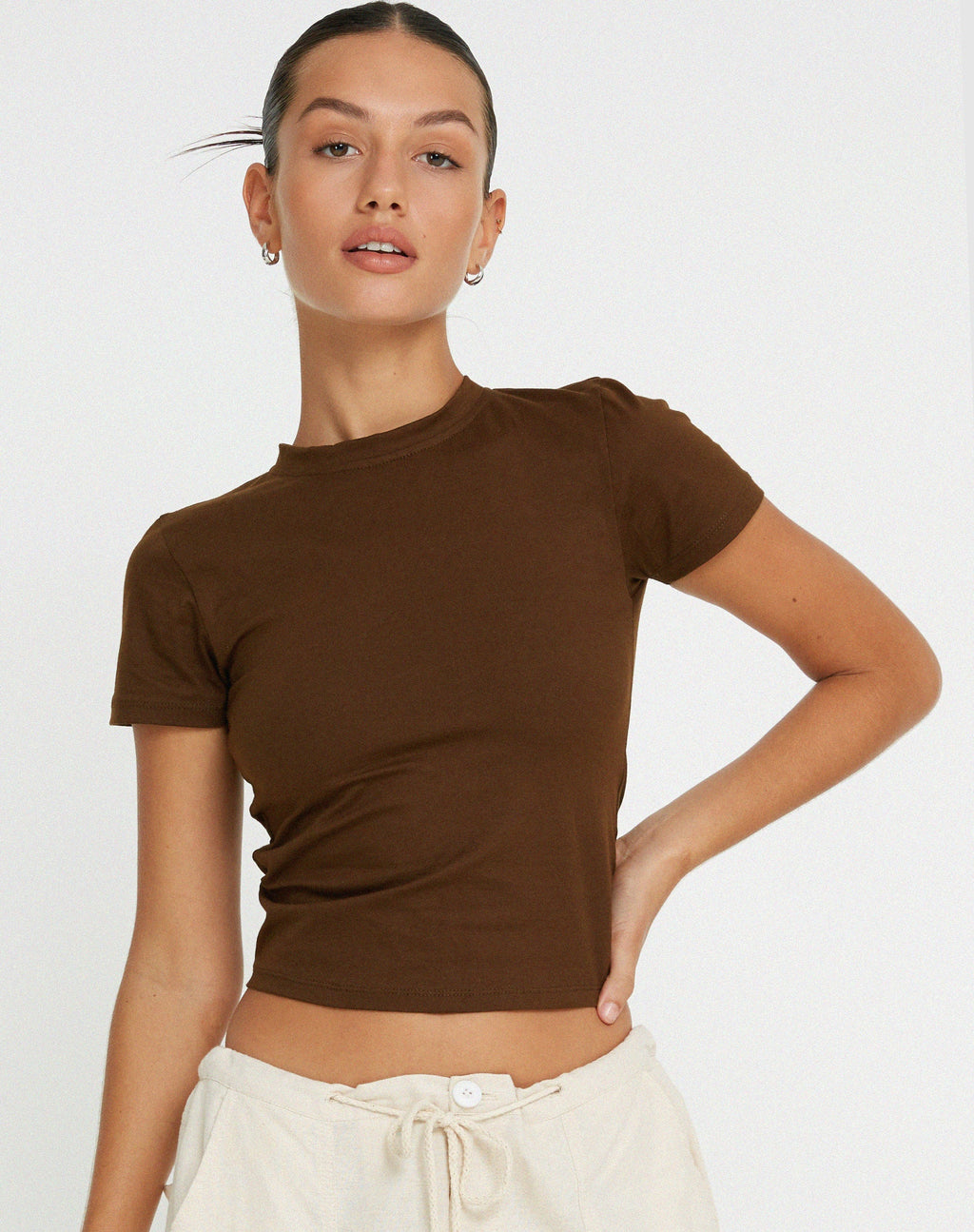 Crop Top Surtie en cacao