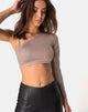 Imagen de Rhi Top en Spandex Cacao