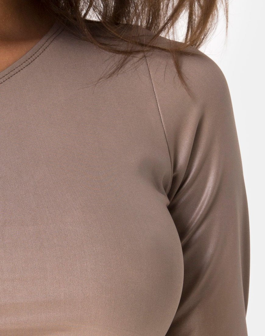 Imagen de Rhi Top en Spandex Cacao