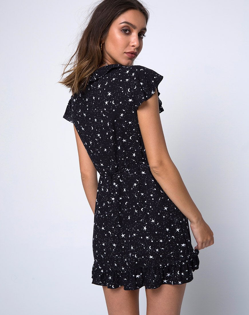 Rica Vestido Skater en Ditsy Cosmos