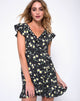 Imagen de Rica Skater Dress in Polka Daisy Negro