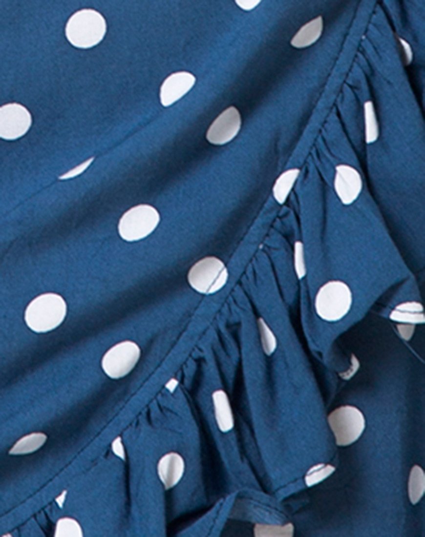 Imagen de Rica Skater Dress in Medium Polka Navy