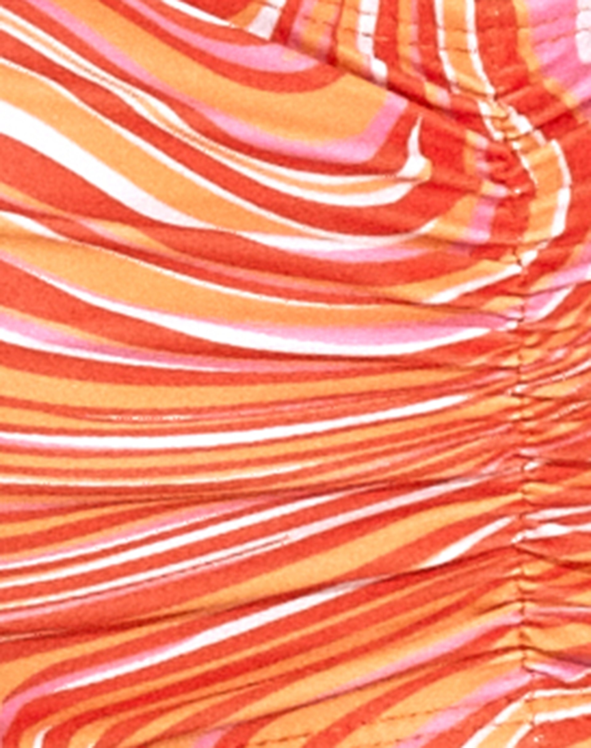Imagen del sujetador de bikini Ricca en 70s Ripple Mandarina