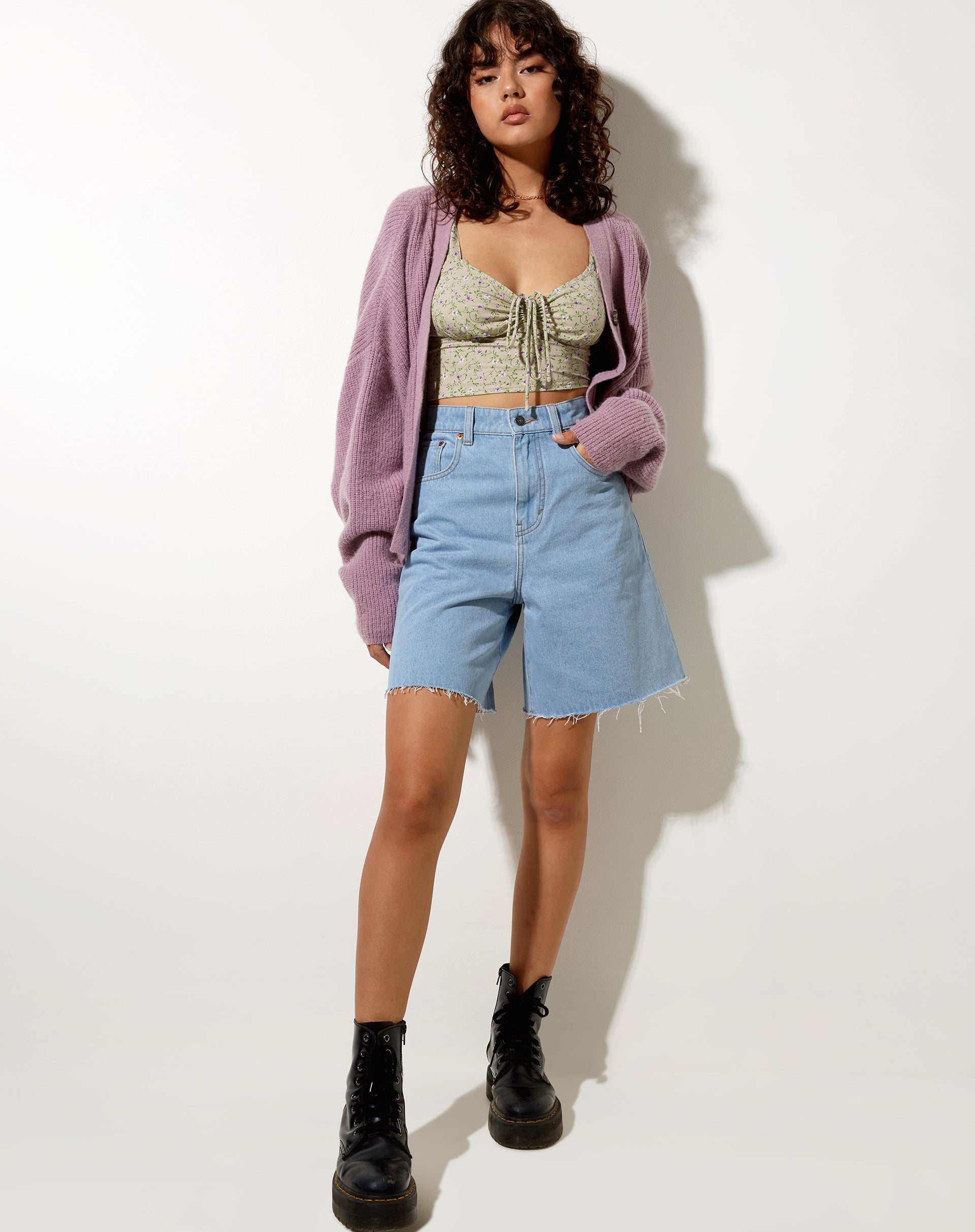 Imagen de Ridis Vest Crop Top en Parma Violeta