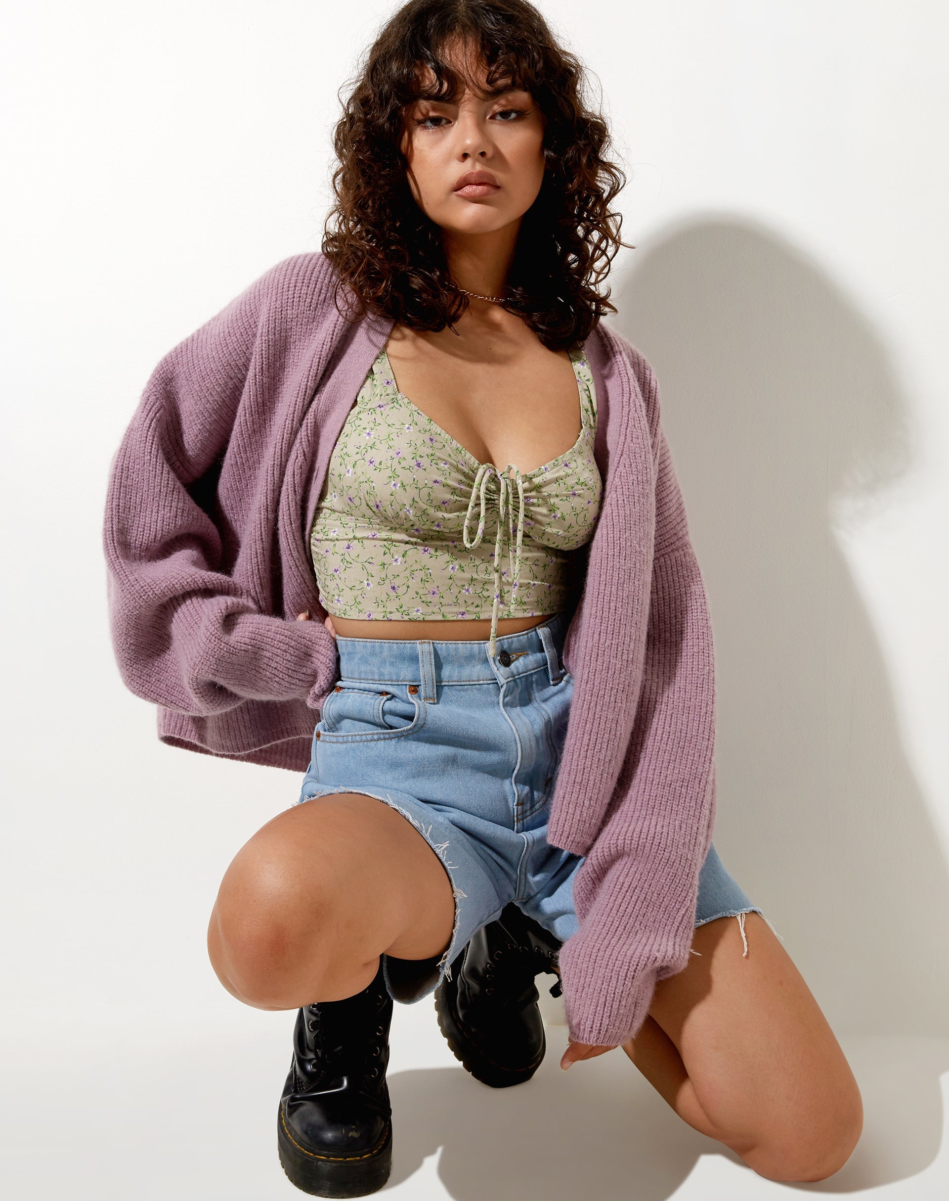 Imagen de Ridis Vest Crop Top en Parma Violeta