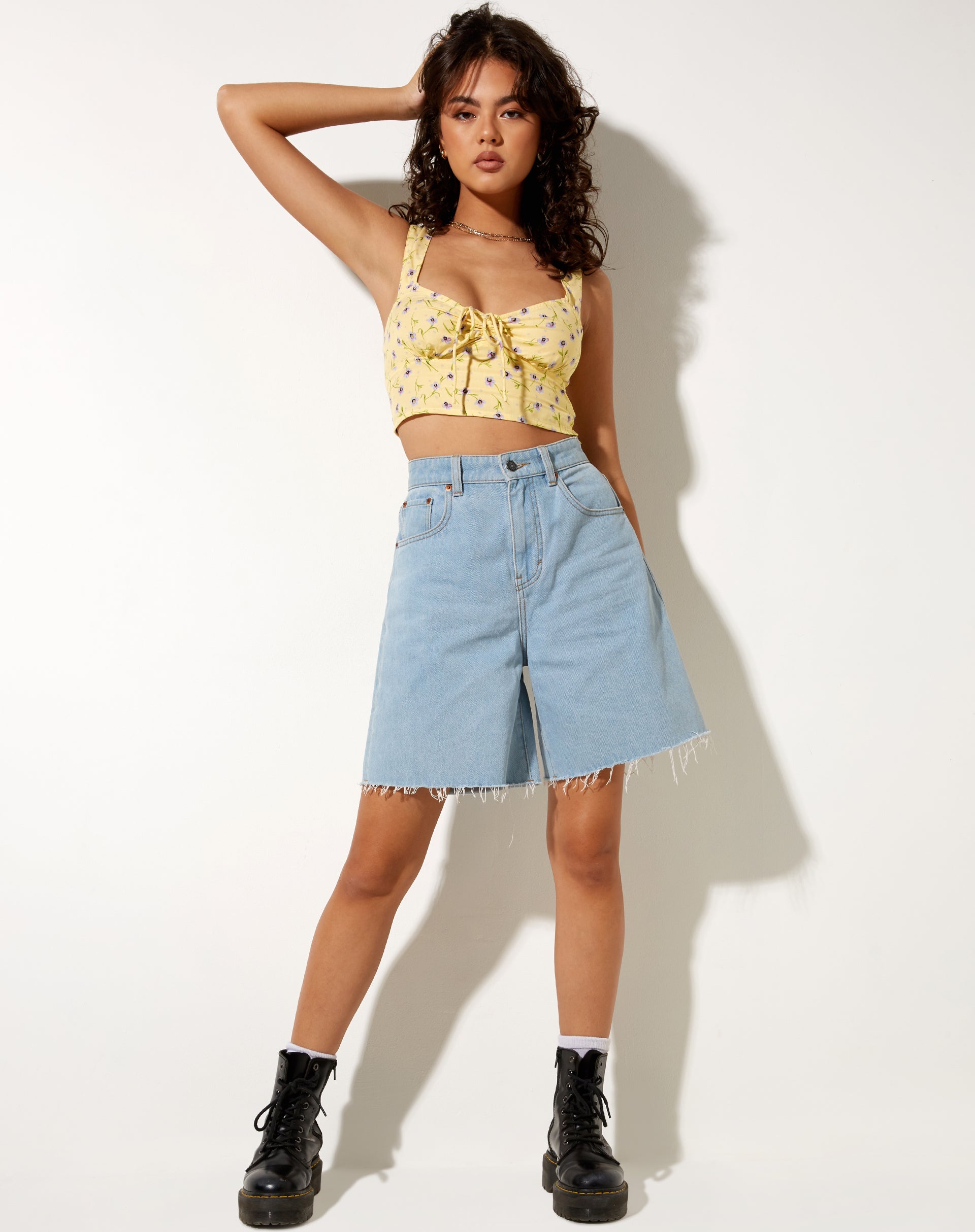 Imagen de Ridis Vest Crop Top en Wild Flower Lemon Drop