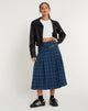imagen de Rigifa Midi Skirt in Tartans Blue Grey