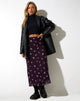imagen de Rindu Maxi Skirt in Plum Daisy Embro