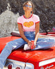 Imagen de Ringer Tee in Peony Bind Racing Red Super Freak