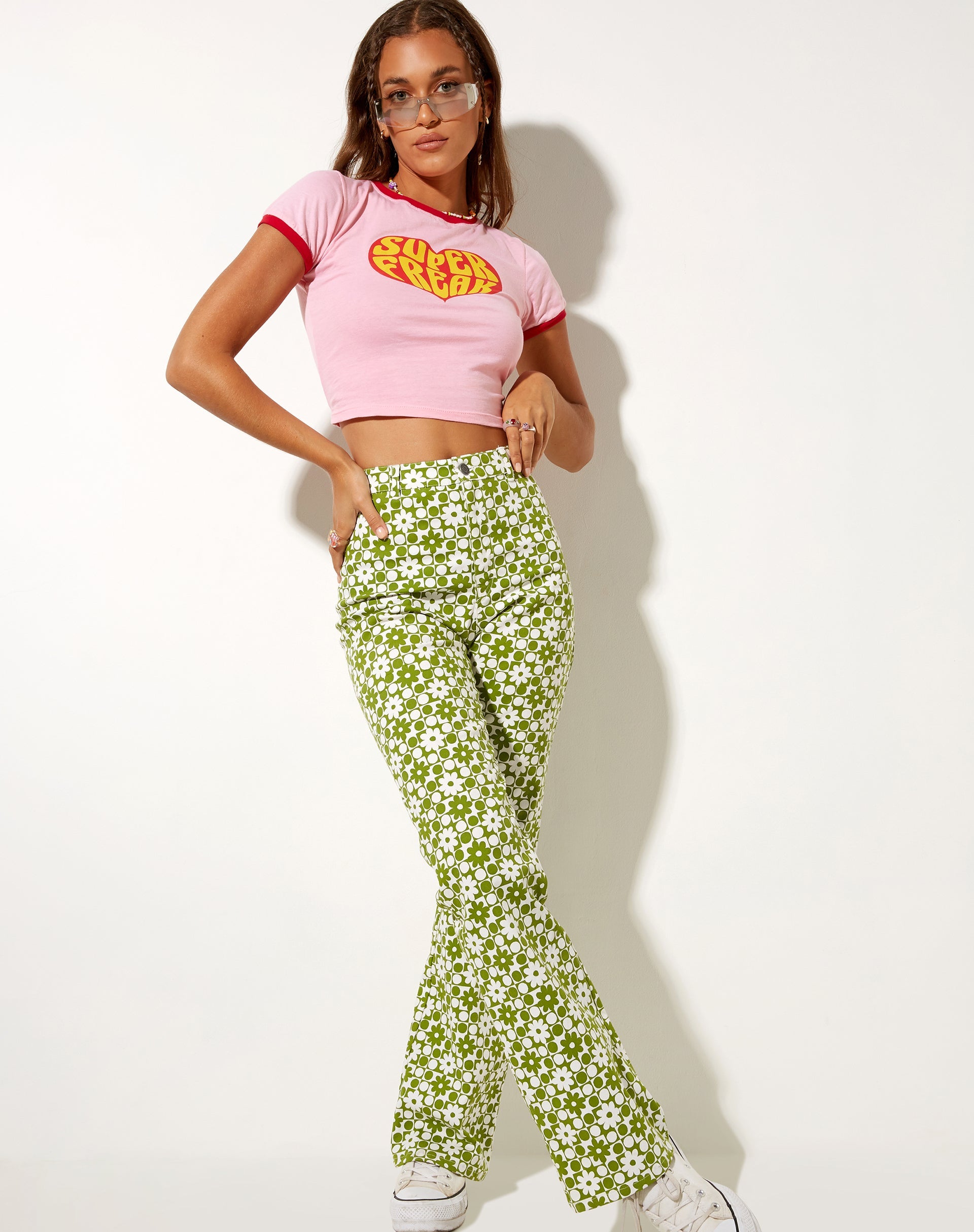 Imagen de Ringer Tee in Peony Bind Racing Red Super Freak