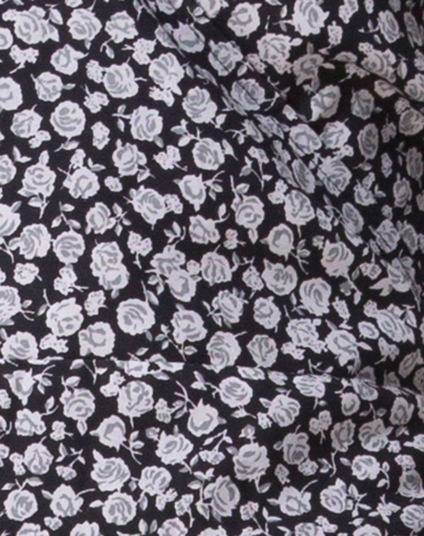 Imagen de Riva Dress in Ditsy Rose Negro
