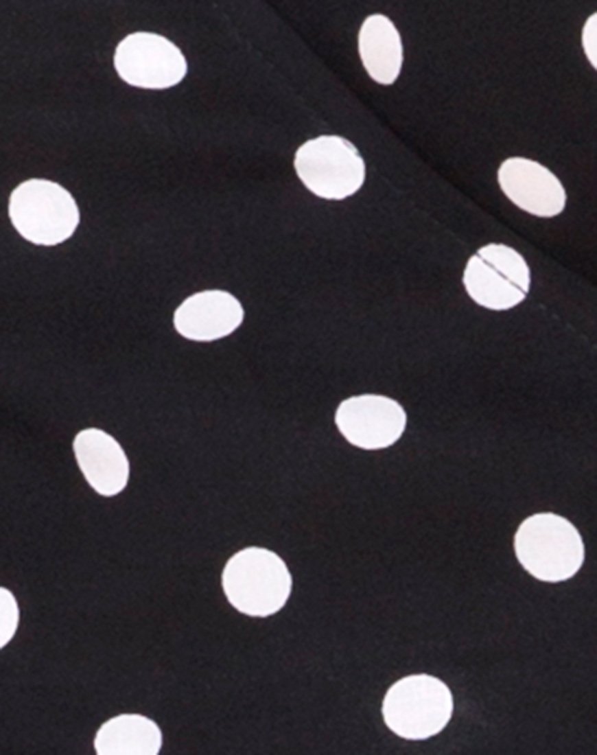 Imagen de Vestido Riva en Polka Medio B/N