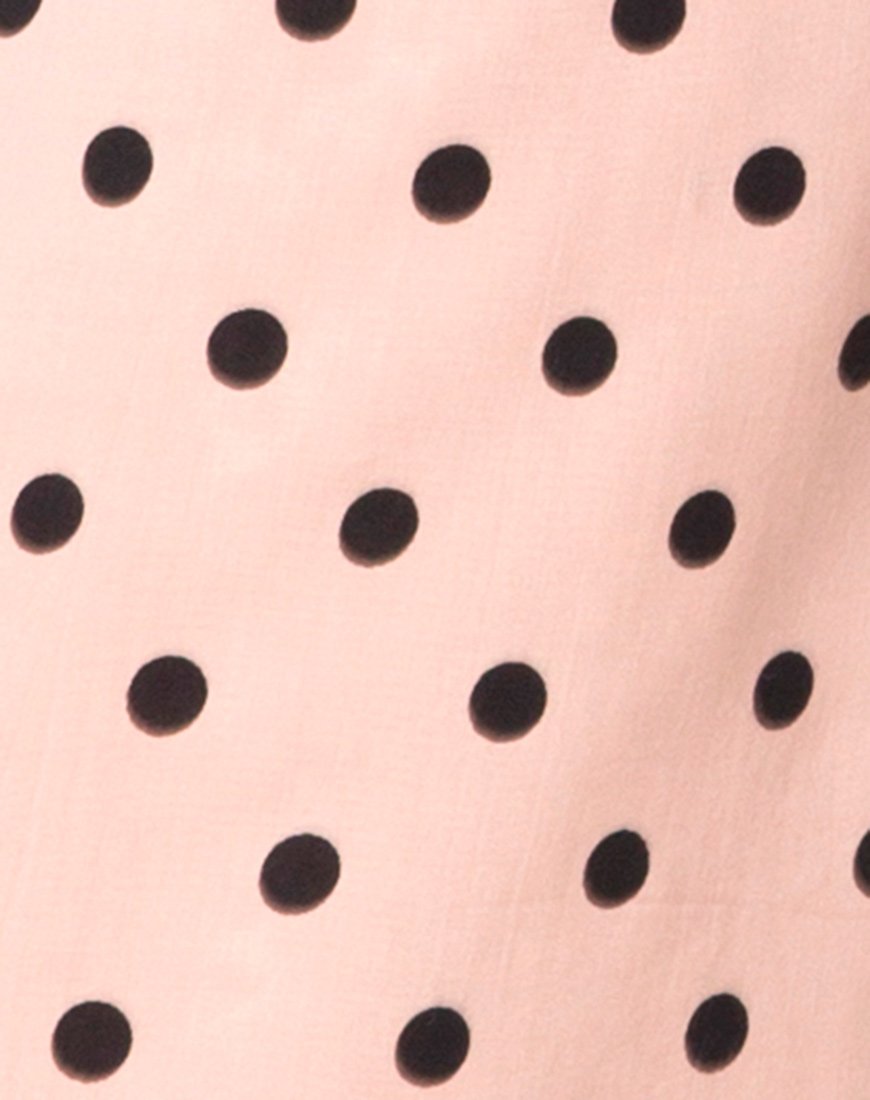 Imagen del vestido Riva en New Polka Nude Negro