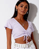 Imagen de Rivera Crop Top en Rib Violeta