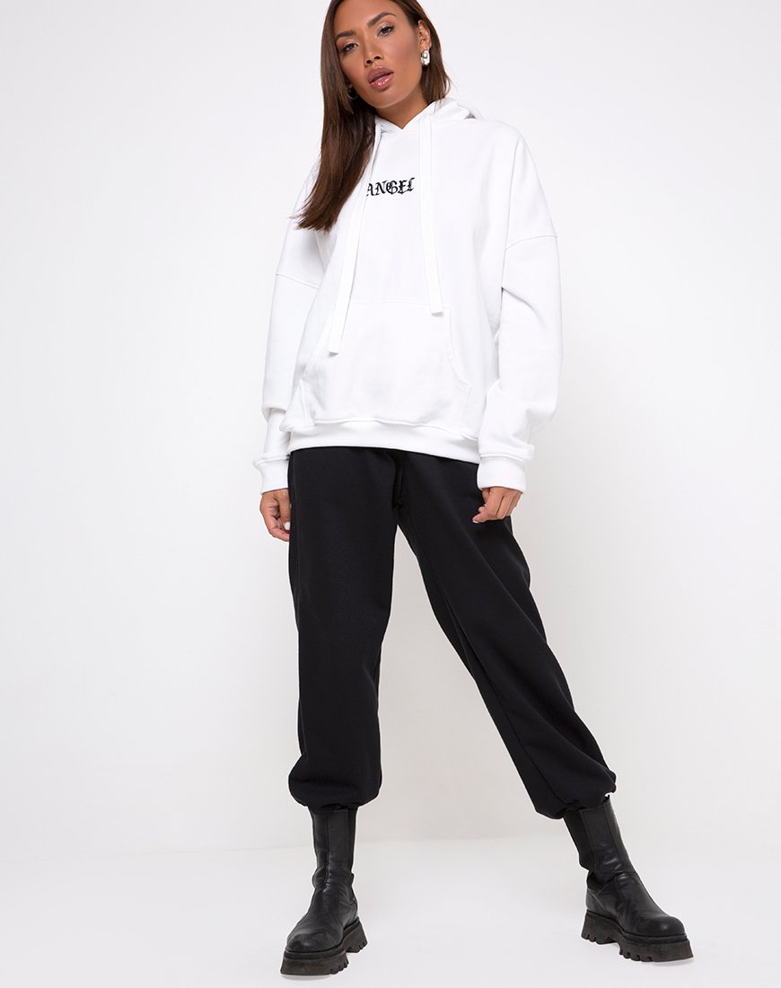 Imagen de Oversize Hoody in White Angel Embro