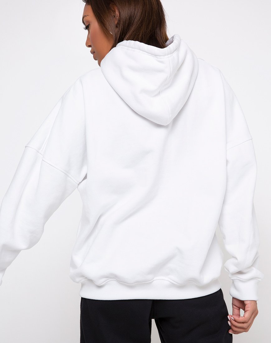 Imagen de Oversize Hoody in White Angel Embro