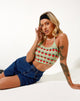 Imagen de Roe Crop Top en menta String Of Strawberries