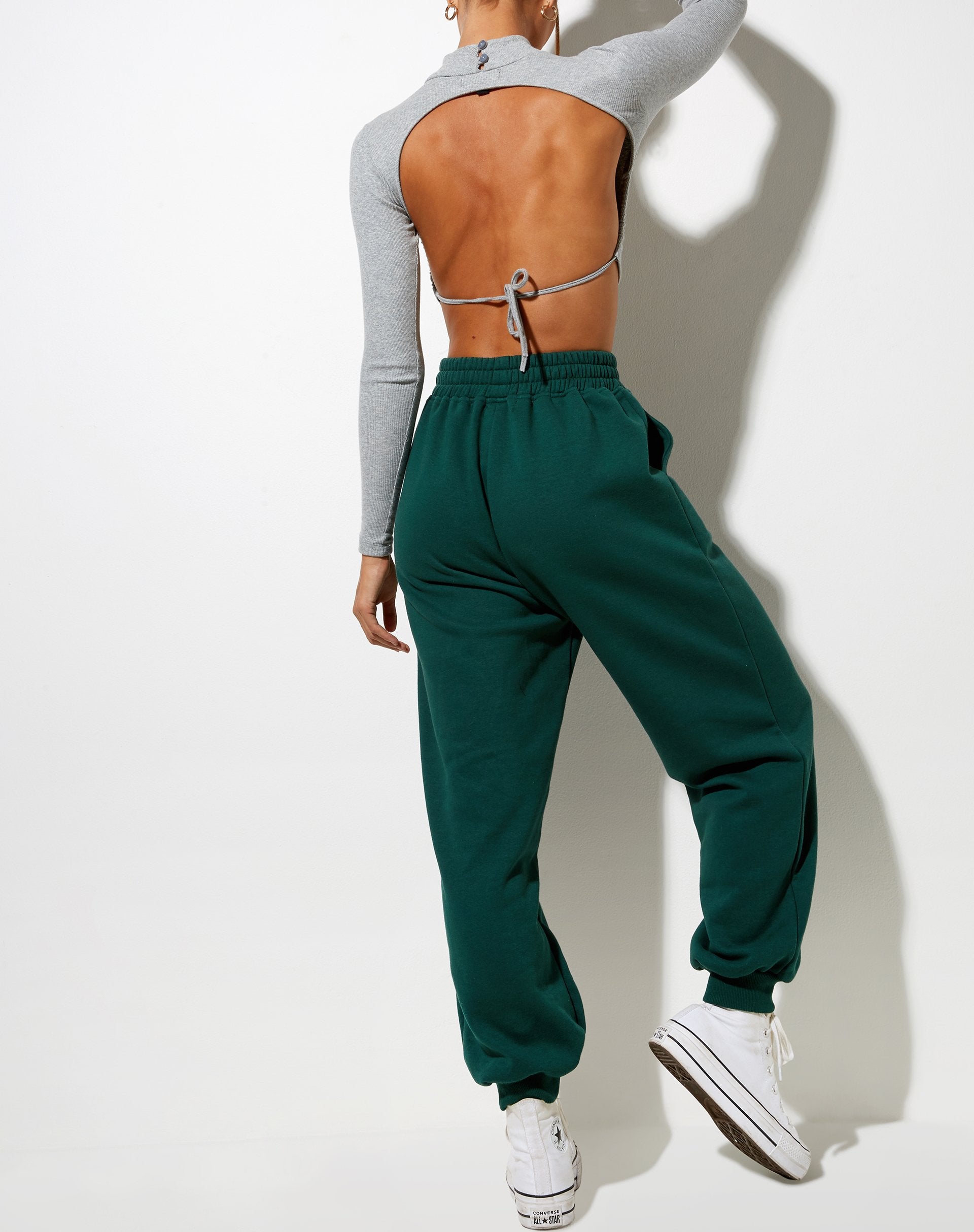 Imagen de Roider Jogger en Verde Botella Angel Embro en Blanco