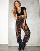 Imagen de Roider Jogger en negro Rust Tie Dye
